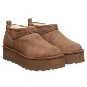 BearPaw Retro Super Shorty Vegan Gingersnap Boots Womens Size 9 New